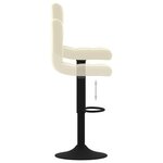 vidaXL Tabourets de bar lot de 2 crème velours