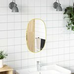vidaXL Miroir mural Doré 50x35 cm