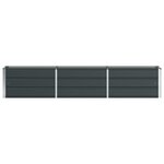 vidaXL Jardinière Anthracite 240 x 40 x 45 cm Acier