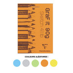 Bloc collé GraFit A7 90g 80F blanc CLAIREFONTAINE