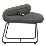 vidaXL Chaise de détente avec cadre en métal Gris clair Velours