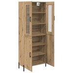 vidaXL Haut Armoire Montage mural Chêne artisanal 69 5 x 34 x 180 cm