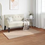 vidaXL Tapis en Fourrure Synthétique de Lapin Olite Taupe 80 x 150 cm