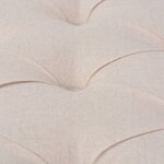 vidaXL Banc Lin Bois massif 150 x 40 x 48 cm Blanc crème