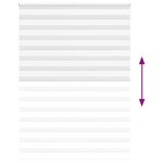 vidaXL Store zèbre blanc 155x230 cm largeur du tissu 150 9cm polyester