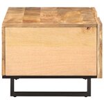 vidaXL Table basse 100x55x40 cm bois de manguier massif brut