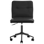 vidaXL Chaises à manger lot de 2 noir similicuir