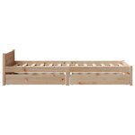 vidaXL Cadre de lit sans matelas 75x190 cm bois de pin massif