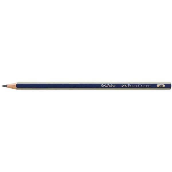 Crayon graphite GOLDFABER hexagonal 3B x 12 FABER-CASTELL