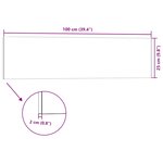 vidaXL Panneaux muraux 3D 14 Pièces marron 100x25 cm EPS
