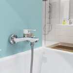 EISL Mitigeur de salle de bain DIZIANI blanc-chrome