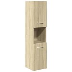 vidaXL Ensemble de meubles de salle de bain 3 Pièces chêne sonoma