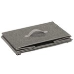 Outwell Boîte de rangement pliante Palmar L Gris Polyester 470356