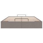 vidaXL Cadre de lit ottoman sans matelas taupe 140x200 cm tissu