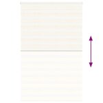 vidaXL Store zèbre beige marbré largeur du tissu 135 9 cm polyester