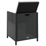 vidaXL Ensemble à manger d’extérieur 11 Pièces coussins résine tressée