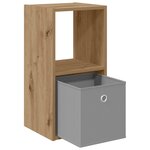 vidaXL Table de chevet Chêne artisanal 30 5 x 27 x 59 5 cm