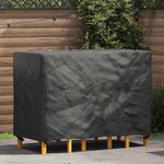 vidaXL Housse pour mobilier d'extérieur Noir 140 x 70 x 90 cm 210D