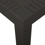 vidaXL Table de jardin Anthracite 79x65x72 cm Plastique