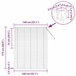 vidaXL Store de Fenêtre avec des rideaux Argent Aluminium