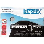 Boite de 5000 Agrafes Super Strong 73/12 galvanisées RAPID