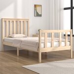 vidaXL Cadre de lit sans matelas bois massif