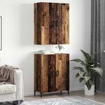 vidaXL Haut Armoire Bois ancien 69 5 x 34 x 180 cm Bois d'ingénierie