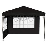 vidaXL Tente de fête pop-up 288 x 288 x 245 cm Noir Tissu Oxford