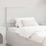vidaXL Tête de lit Blanc Brillant 75 cm Bois d'ingénierie