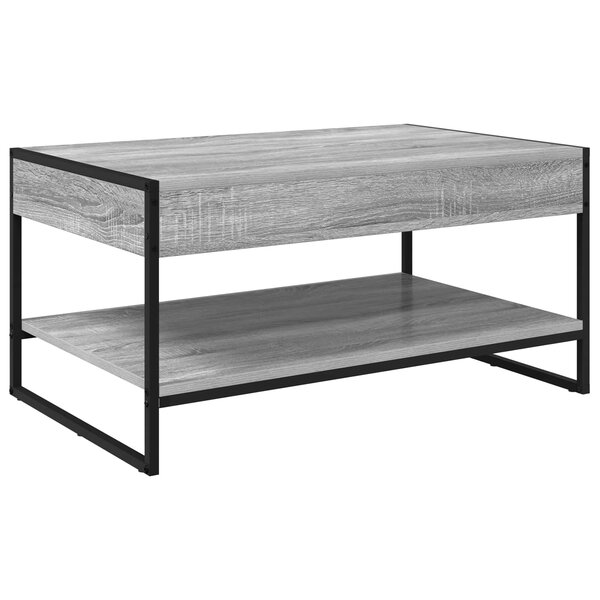 vidaXL Table basse Gris Sonoma 80 x 50 x 40 cm Bois d'ingénierie