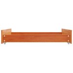 vidaXL Tiroirs de lit 2 Pièces cire marron bois de pin massif