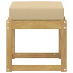 vidaXL Banc de Jardin Bois d'Acacia Massif Blanc