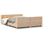 vidaXL Cadre de lit sans matelas 120x190 cm bois de pin massif