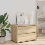 vidaXL Armoire de rangement Chêne Sonoma 80 x 48 x 57 cm