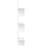 vidaXL Étagère d'angle murale blanc 32x32x127 5 cm bois d'ingénierie