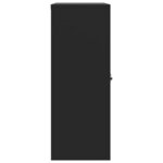 vidaXL Classeur noir 90x40x105 cm acier