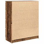 vidaXL Buffet vieux bois 80x35x99 cm bois d'ingénierie