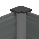 vidaXL Jardinière surélevée Gris 100 x 30 x 72 cm WPC et Aluminium