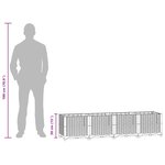 vidaXL Lit surélevé 160x40x38 cm Polypropylène