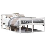 vidaXL Lit pour personne âgée avec tête de lit sans matelas 120x190 cm