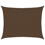 vidaXL Voile d'ombrage 160 g/m² Marron 6x8 m PEHD
