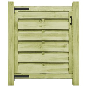 vidaXL Portillon Bois de pin imprégné 100x100 cm Vert