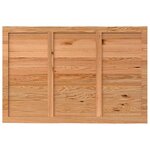 vidaXL Dessus de table marron clair bois chêne massif rectangulaire