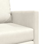 vidaXL Canapé-Lit 60cm Crème Velours