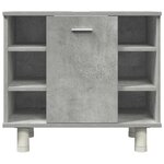 vidaXL Ensemble de meubles de salle de bain 4 Pièces gris béton