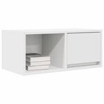 vidaXL Meuble TV blanc 60x31x25 5 cm bois d'ingénierie