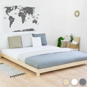 Lit double TATAMI 180 x 200 verni