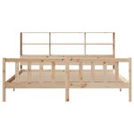 vidaXL Lit bibliothèque sans matelas 180x200 cm bois massif de pin