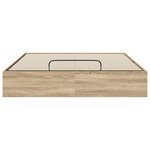 vidaXL Cadre de lit ottoman Chêne Sonoma 193 x 120 x 25 cm