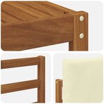vidaXL Ensemble de canapés d'extérieur 5 pc Naturel et Crème